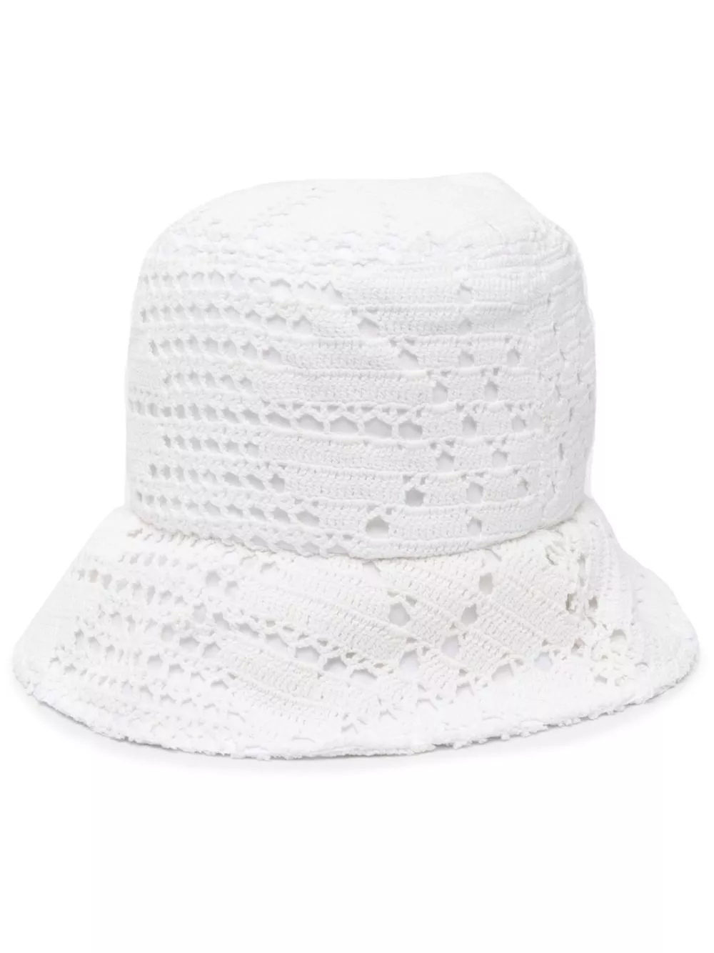 Cheap Comme Des Garcons Shirt crochet-knit cotton bucket hat Men 0116