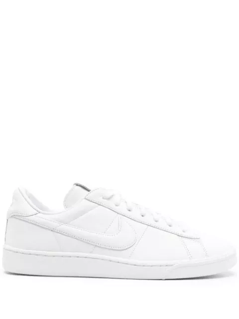 Black Comme Des Garcons x Nike swoosh-embroidery leather sneakers Women 0114