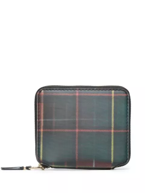 Comme Des Garcons lenticular-effect tartan wallet Women 0113