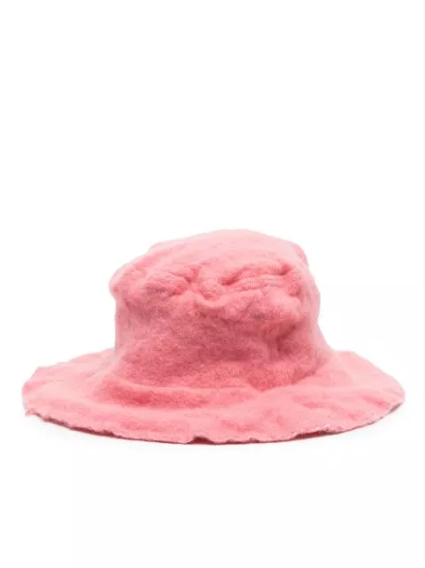 Comme Des Garcons Shirt distressed wool-blend bucket hat Men 0116