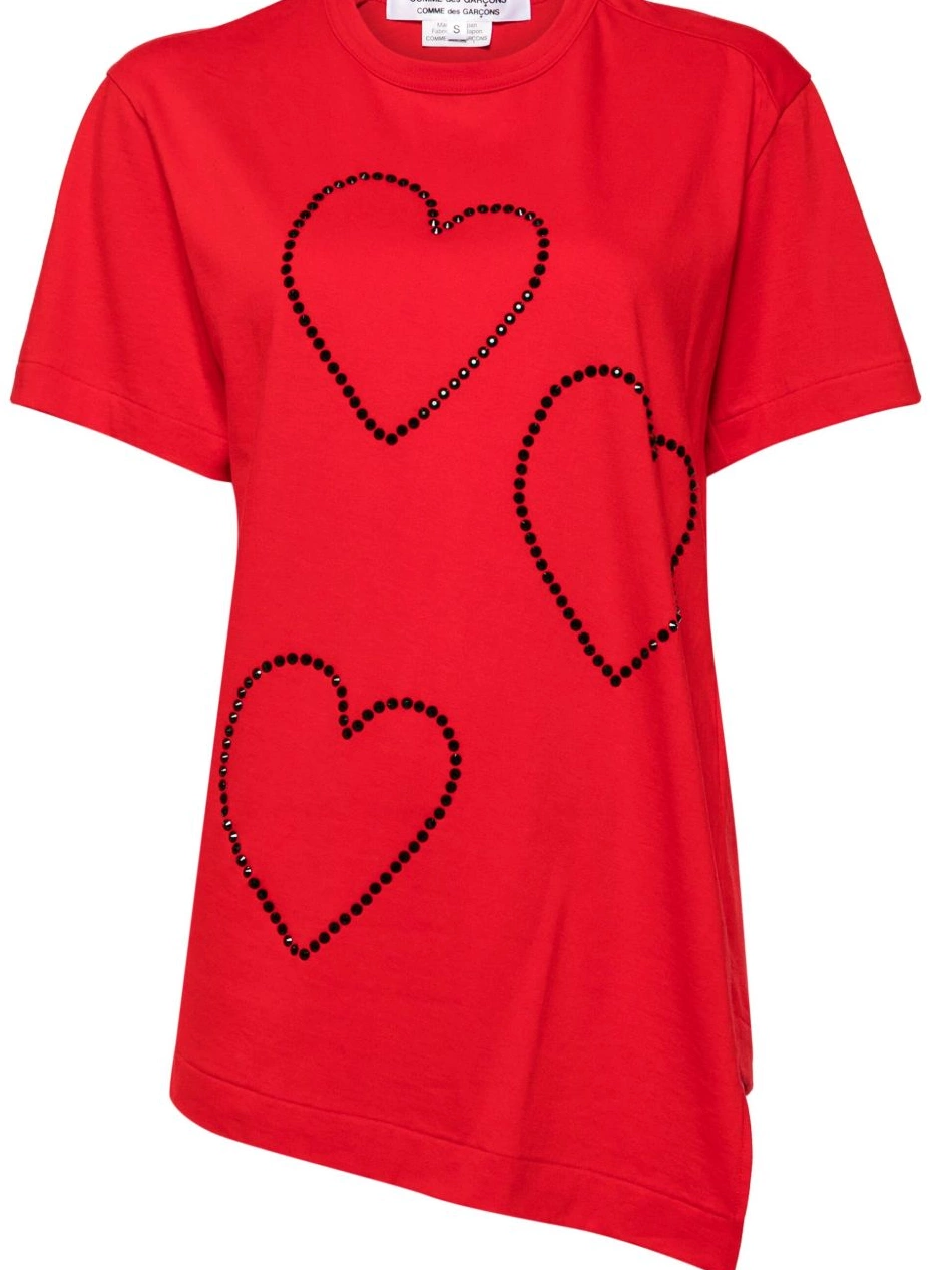 Cheap heart Women Des Des Garcons Comme Garcons Comme T-shirt 0303