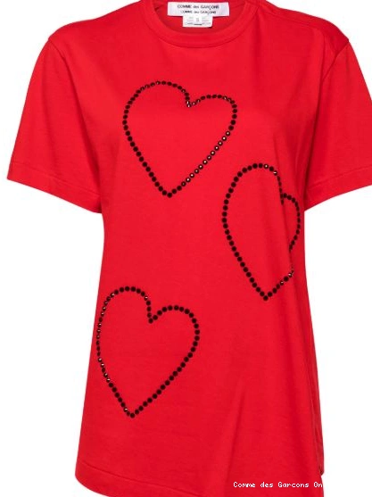 Cheap heart Women Des Des Garcons Comme Garcons Comme T-shirt 0303