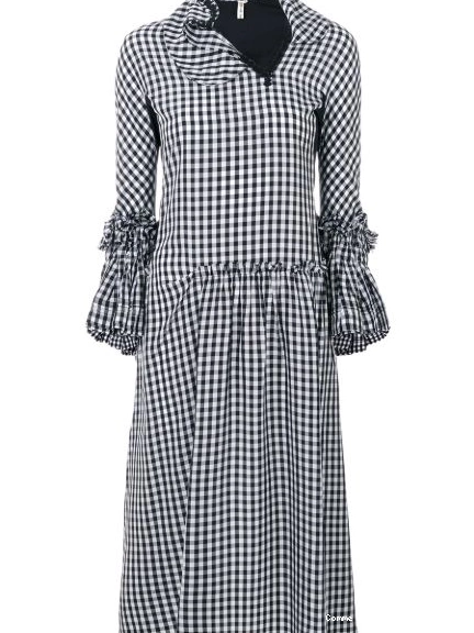 Cheap dress Des Comme gingham Women ruffled Garcons 0304