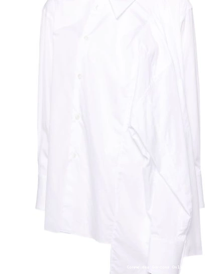 Cheap Women cotton Garcons Comme Des shirt asymmetric 0305