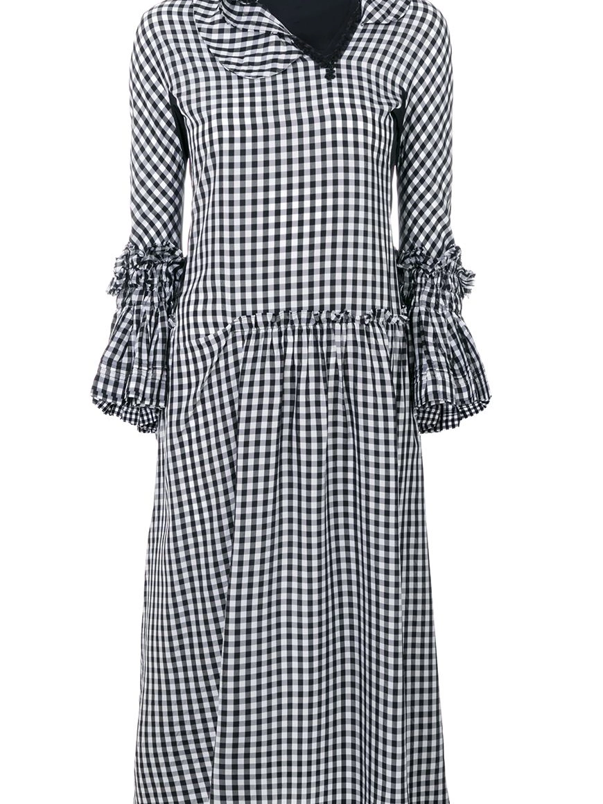 Cheap dress Des Comme gingham Women ruffled Garcons 0304